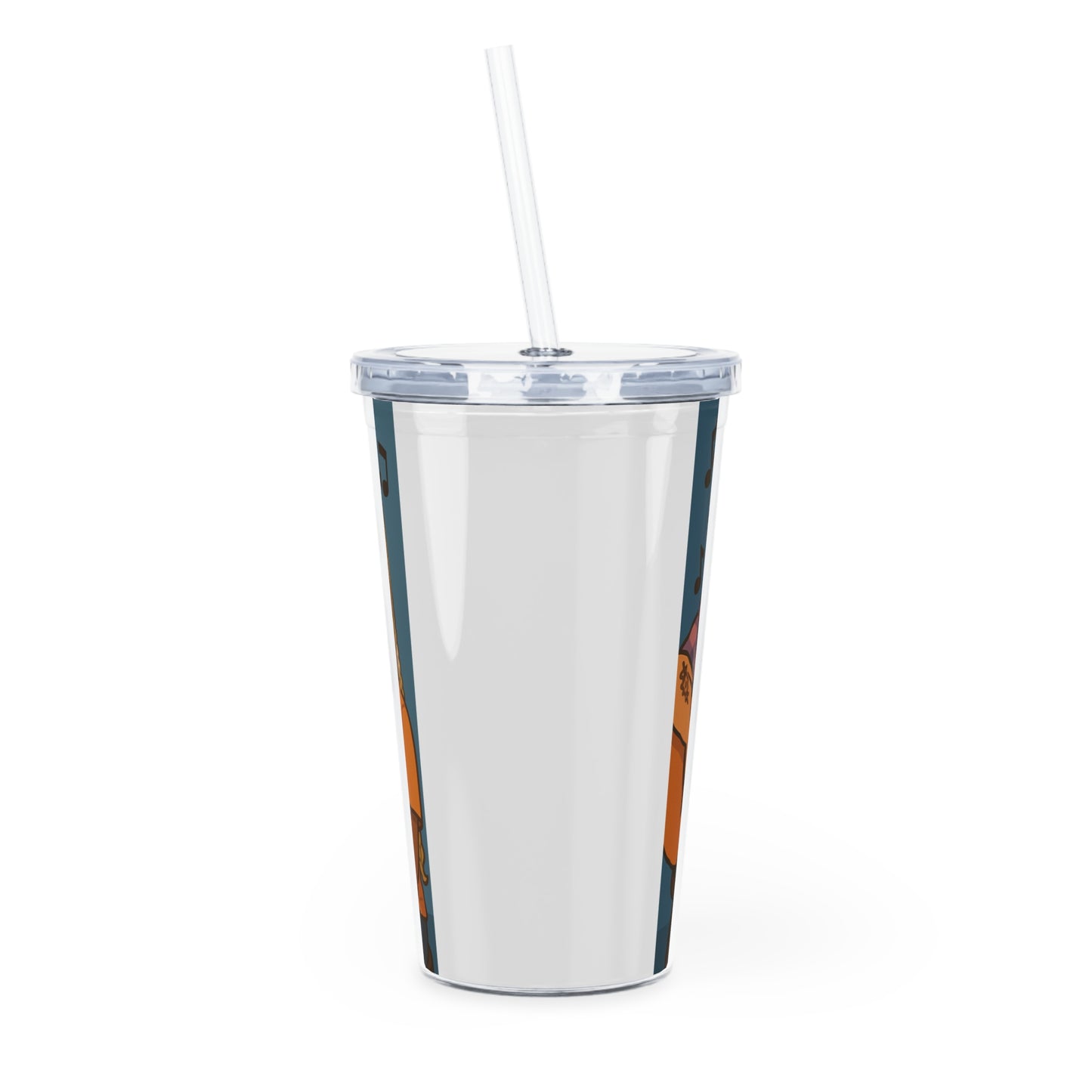 Janei 🖤 Plastic Tumbler with Straw