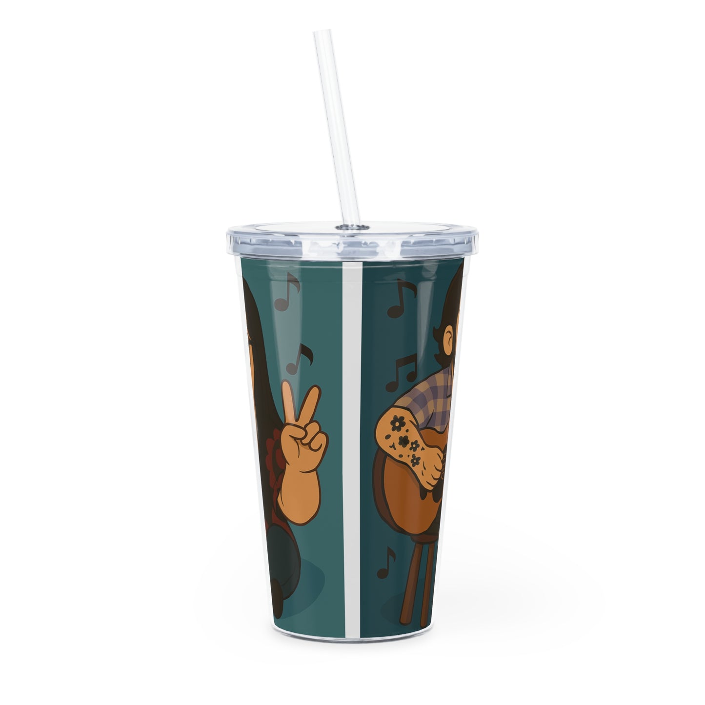 Chey 🖤 Plastic Tumbler with Straw