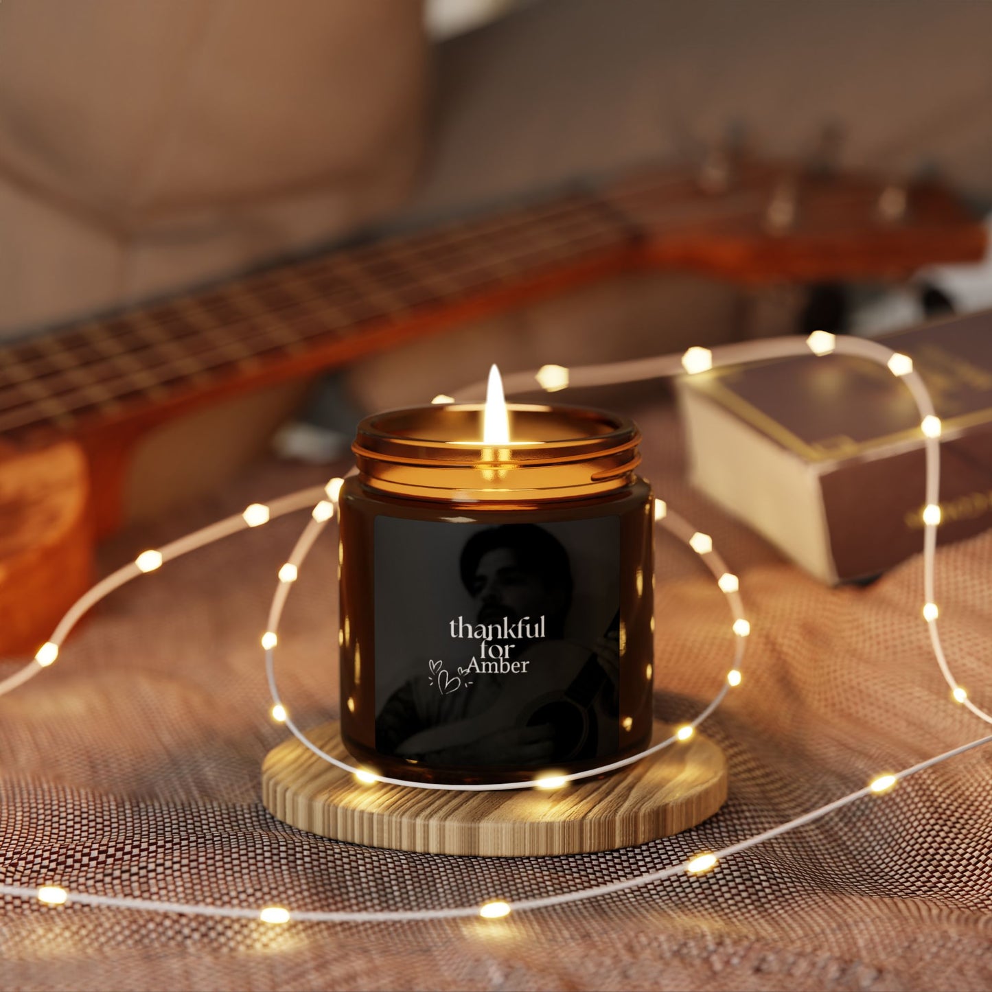 THANKFUL Amber 🕯️ XMAS Candle (Multi-Size, Amber Jar)
