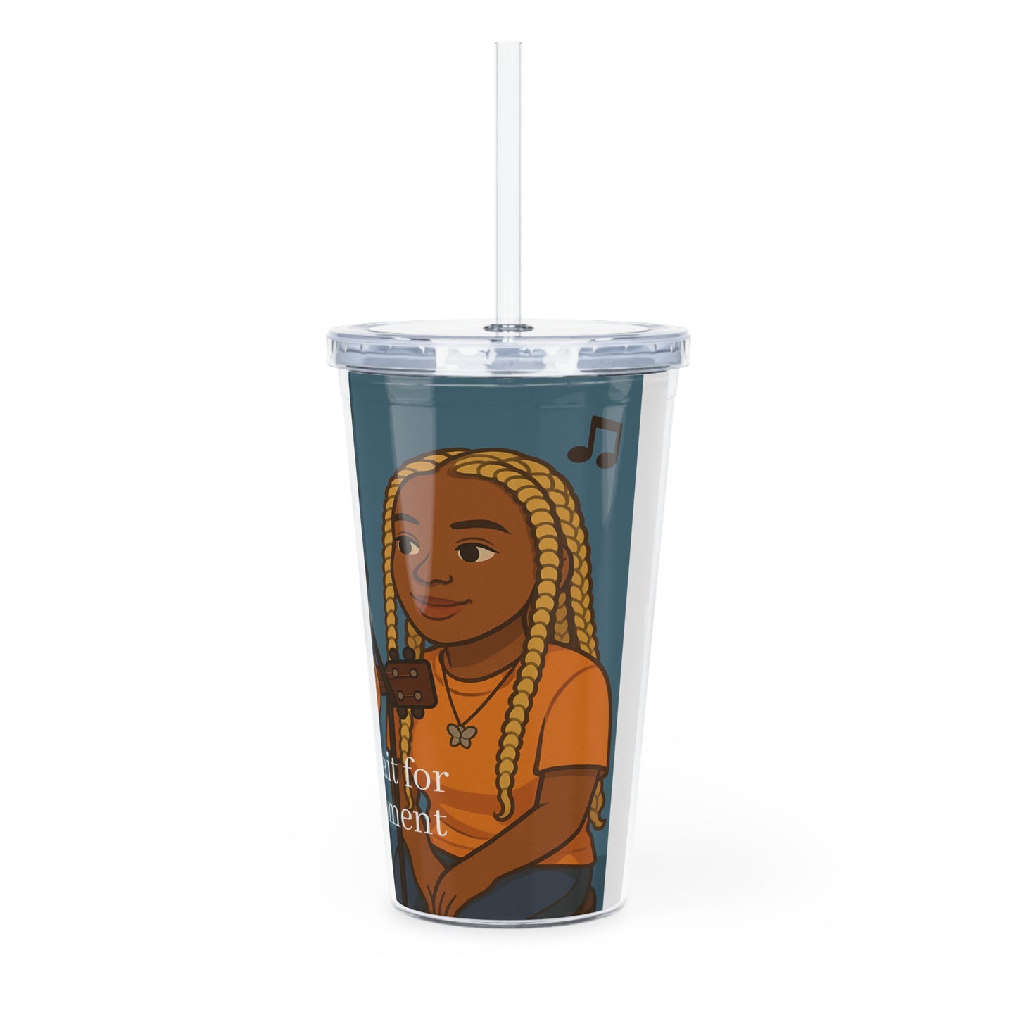 Janei 🖤 Plastic Tumbler with Straw