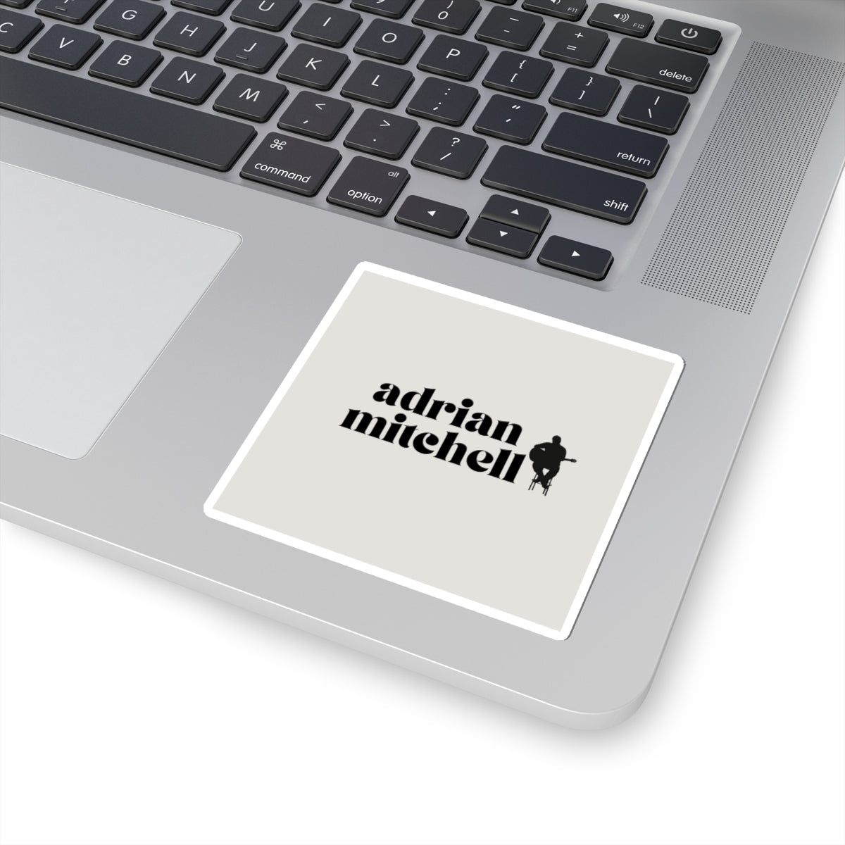 ‘Adrian Mitchell’ sticker