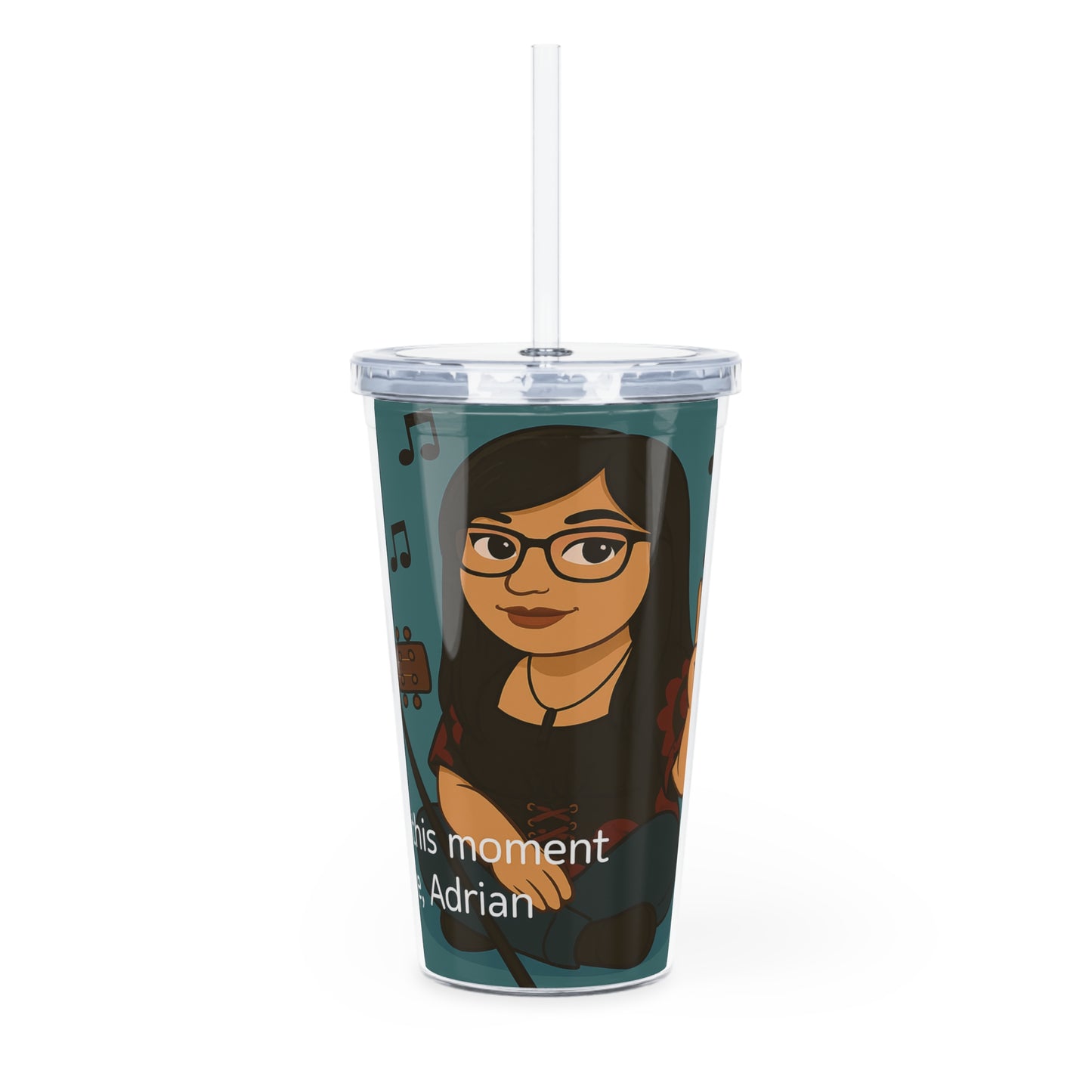 Chey 🖤 Plastic Tumbler with Straw