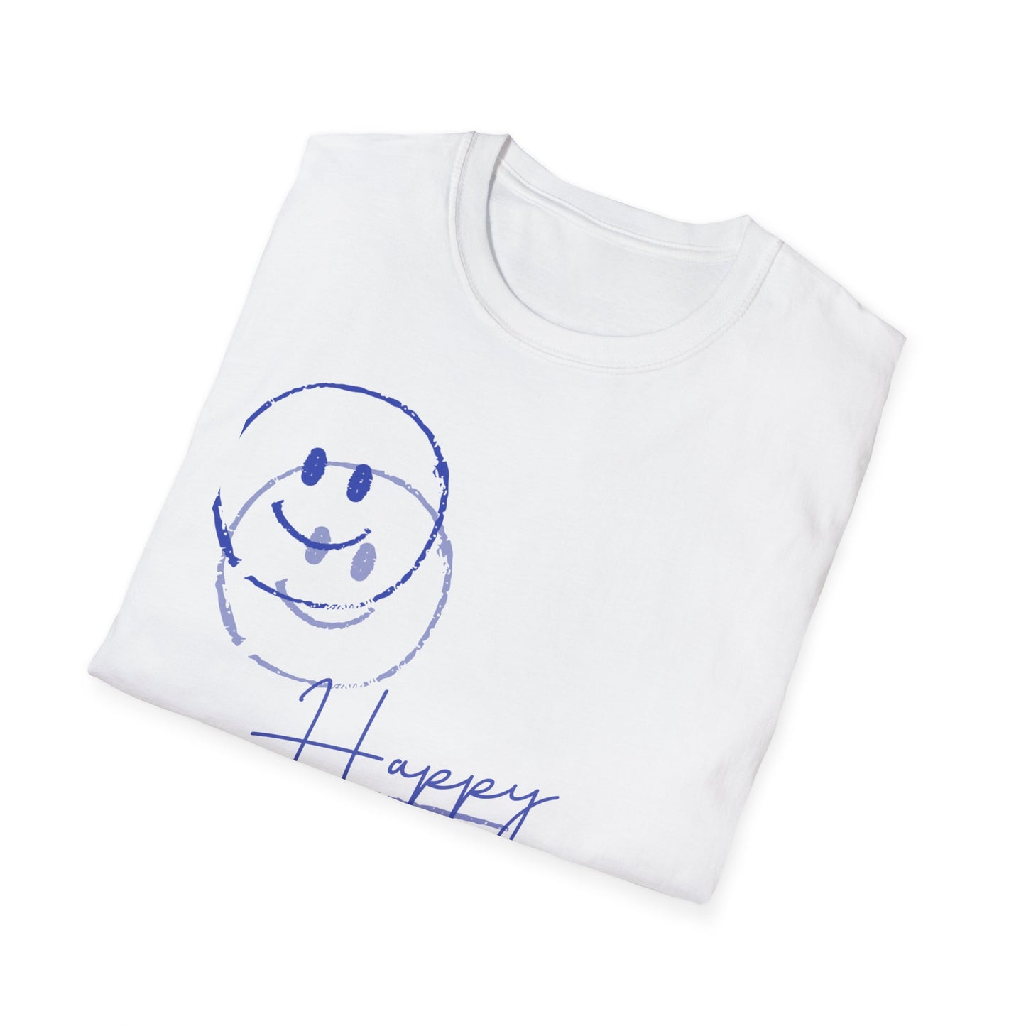 HAPPY 💙😊 Unisex Softstyle T-Shirt