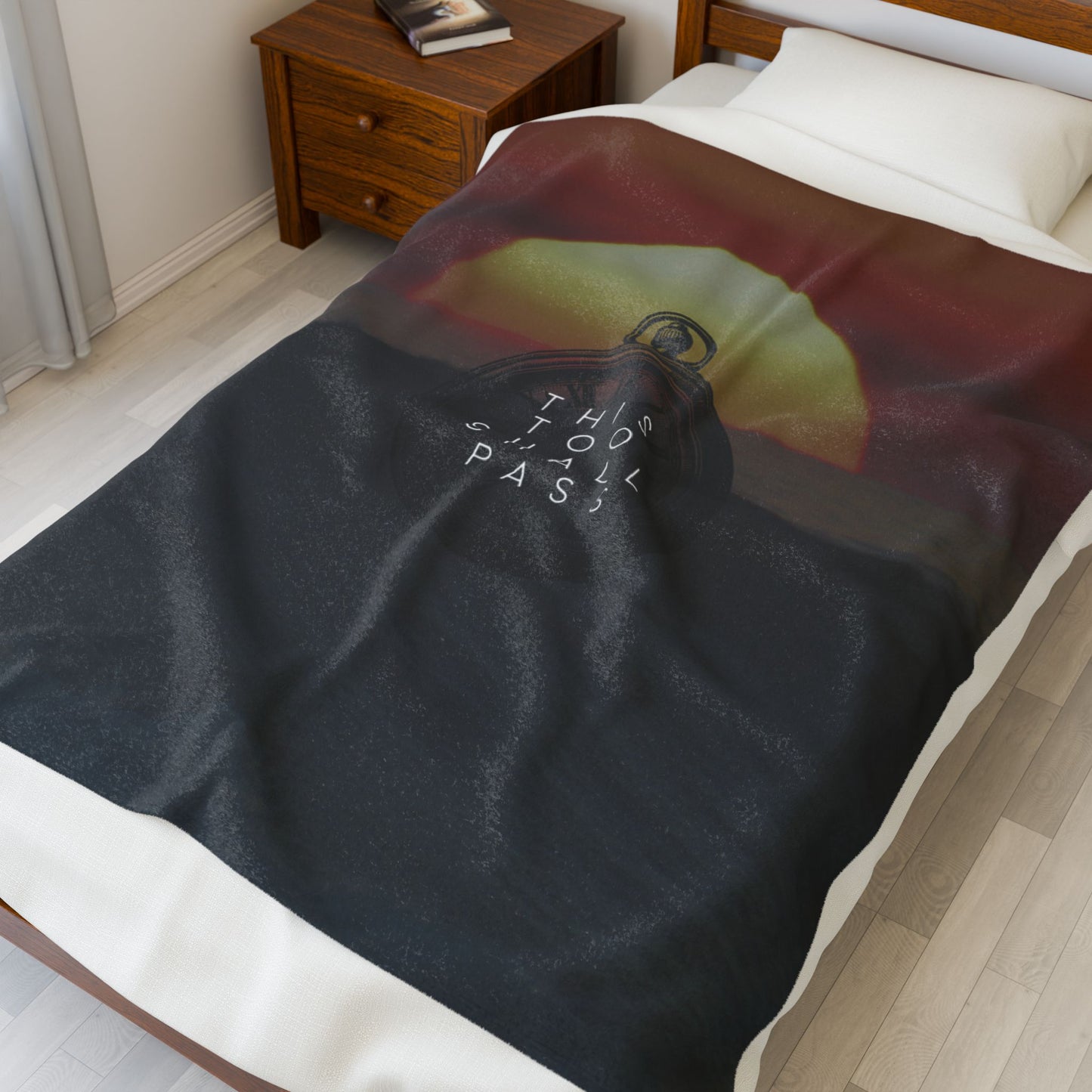 this too shall pass ⏱️🖤 Plush Blanket