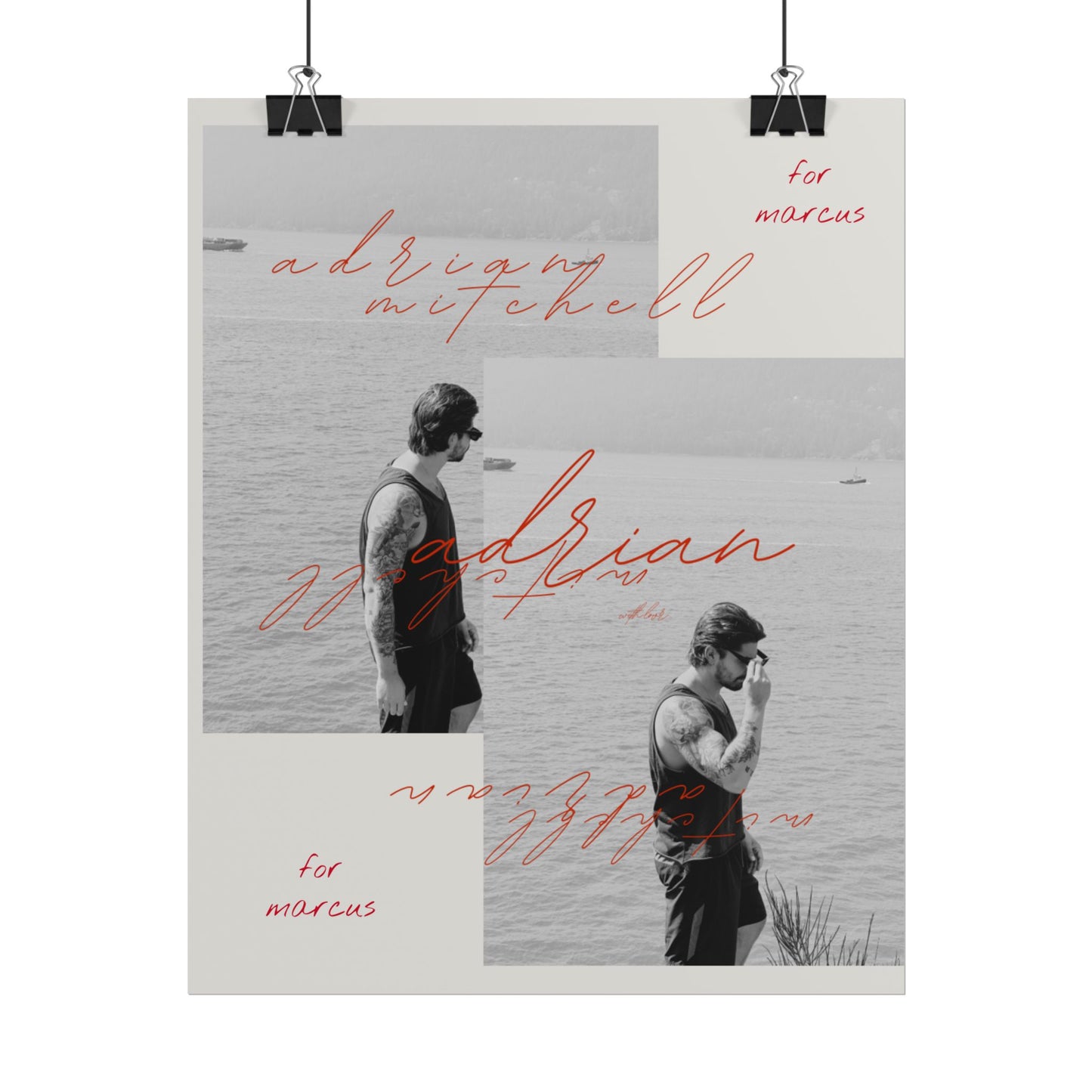 for marcus limited ed. adrian poster 🖤