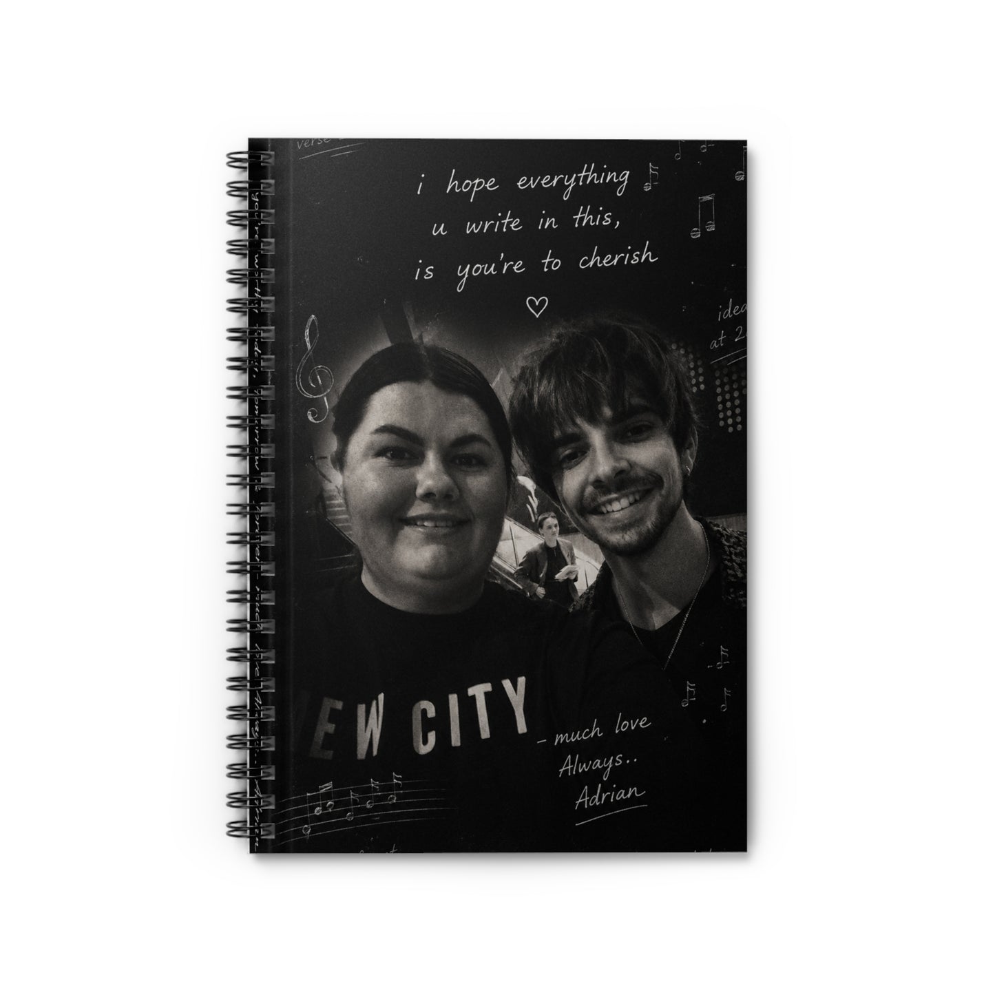 pen pal notebook.