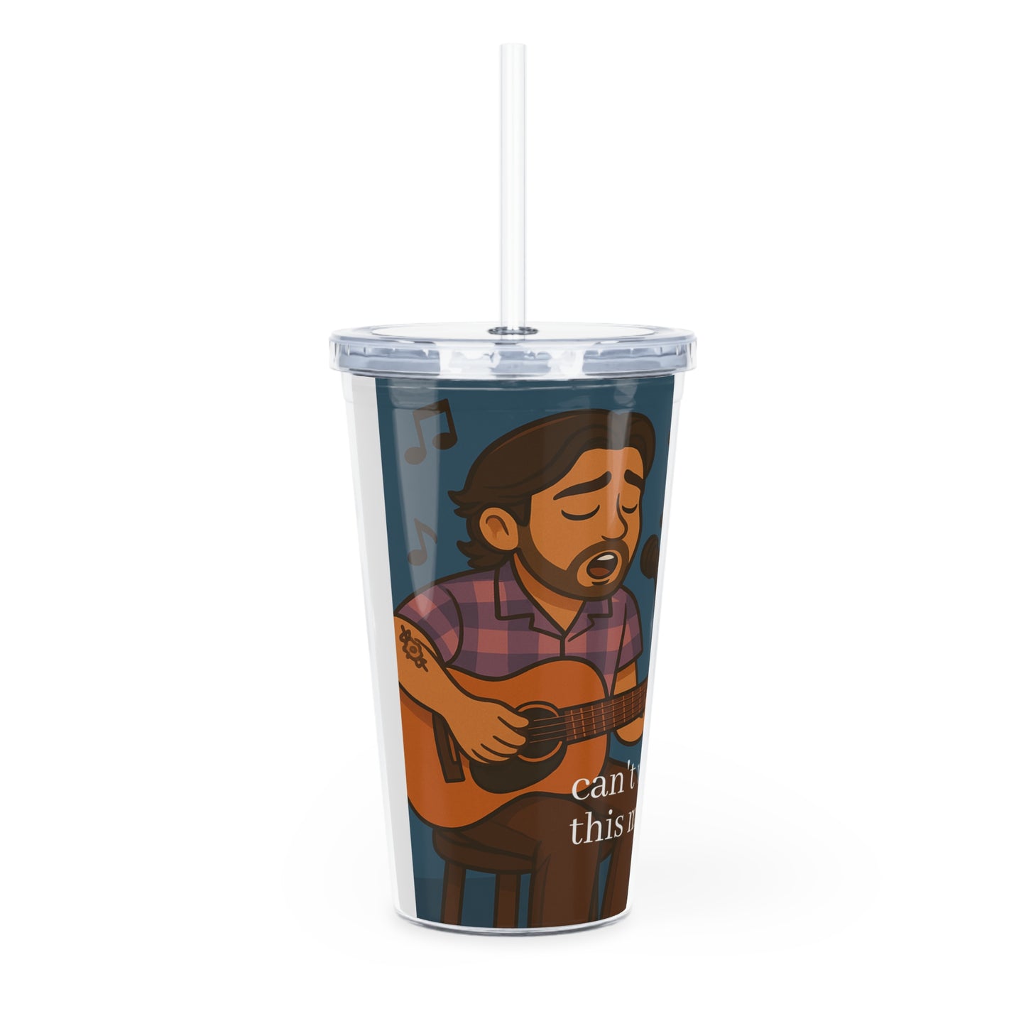 Janei 🖤 Plastic Tumbler with Straw