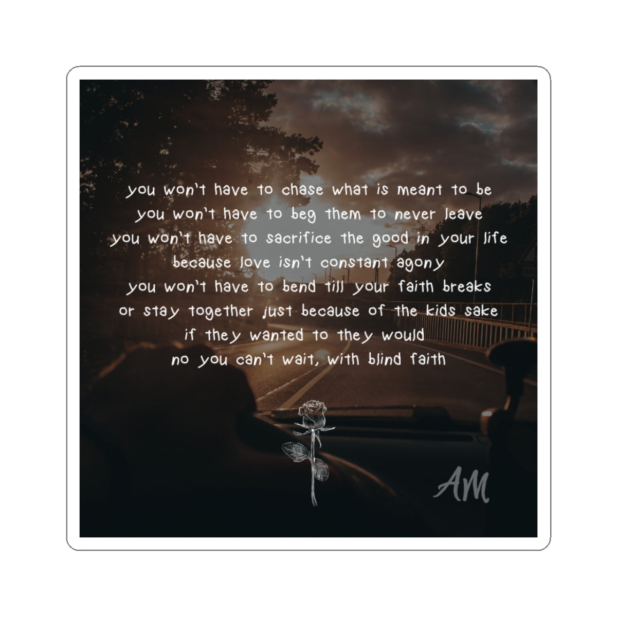 "IF THEY WANTED TO" LYRIC & ARTWORK (STICKER)