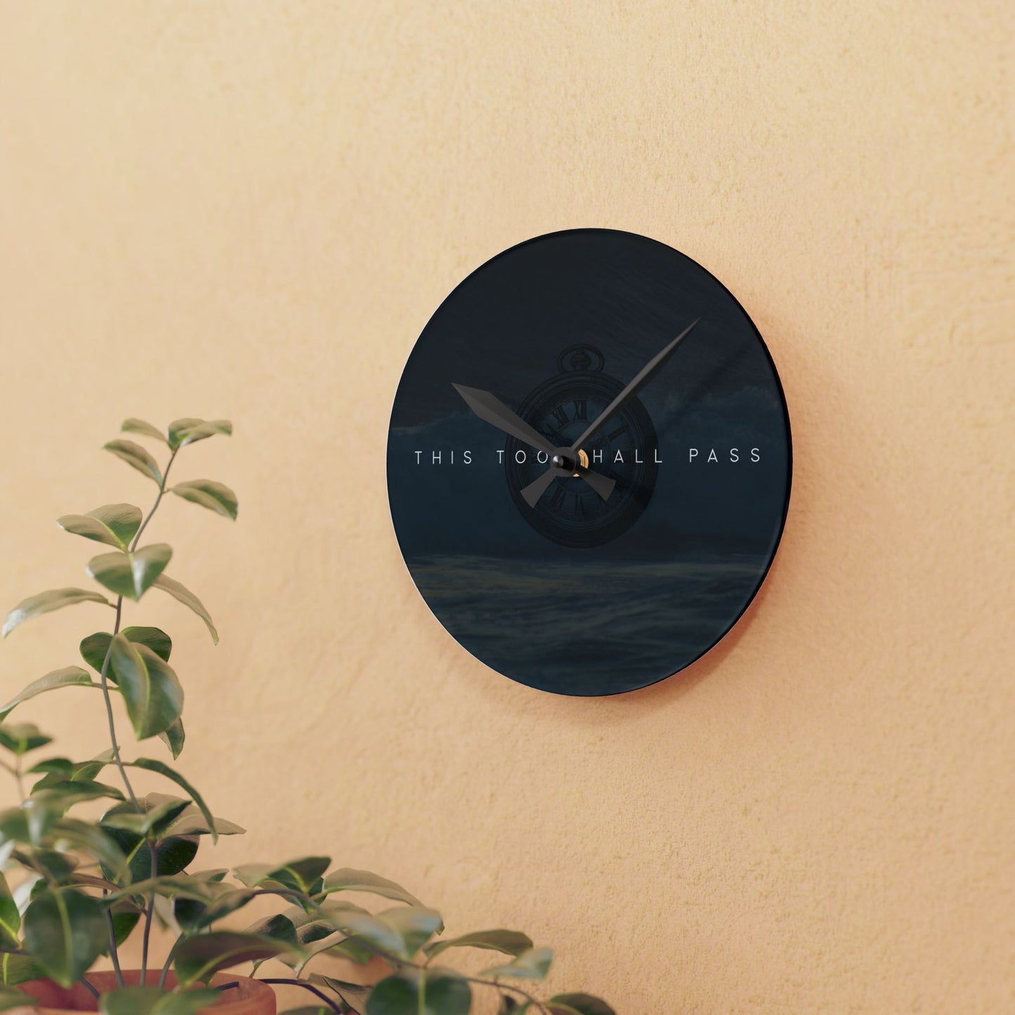 this too shall pass ⏱️🖤 clock reminder