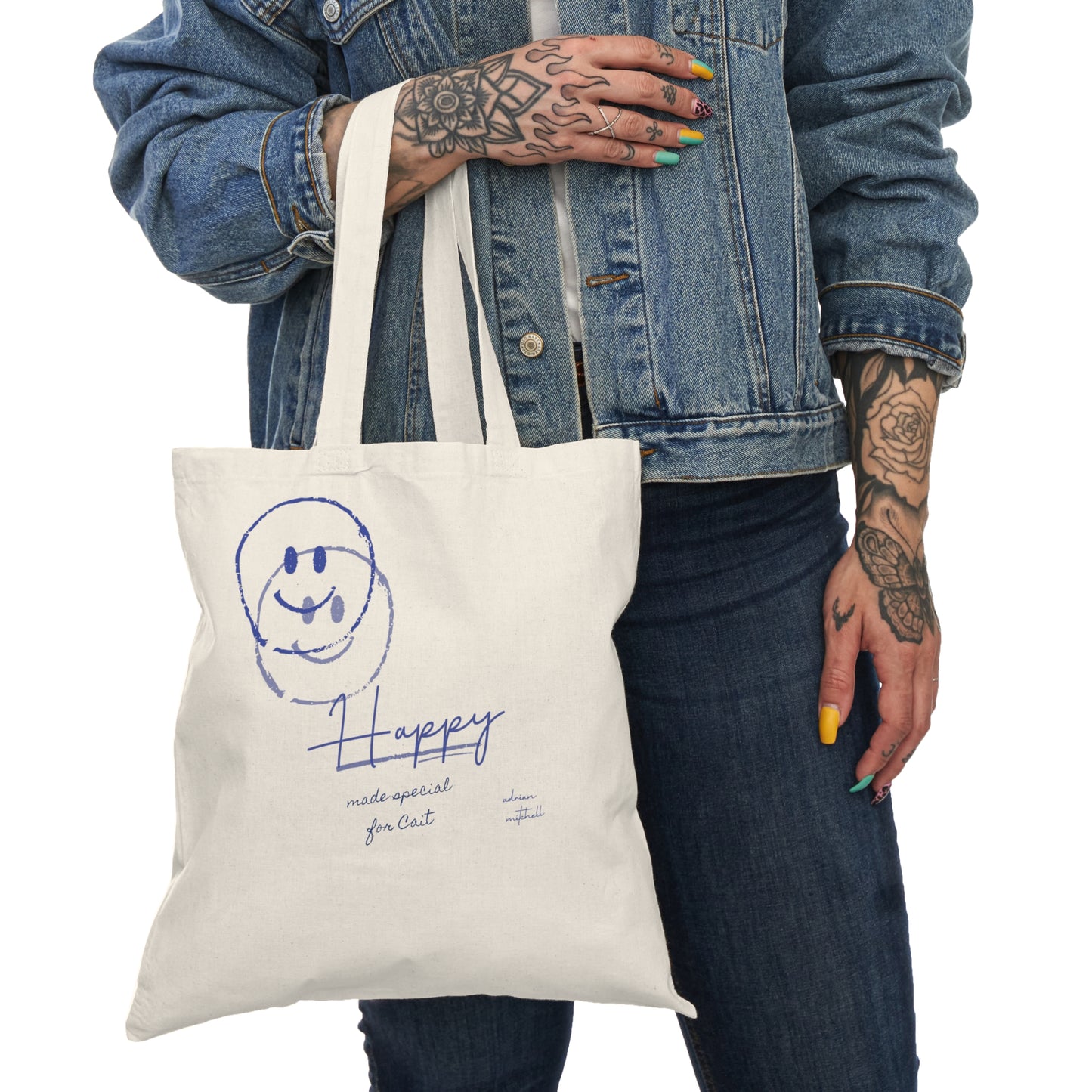 CAIT HAPPY TOTE 💙😊