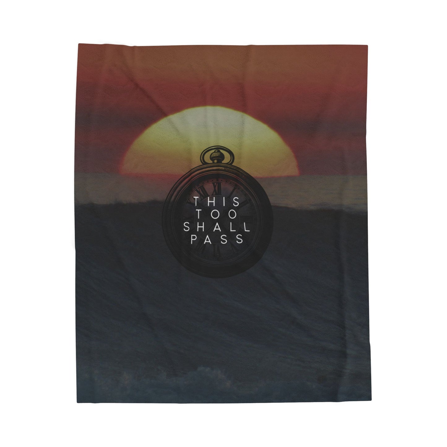 this too shall pass ⏱️🖤 Plush Blanket