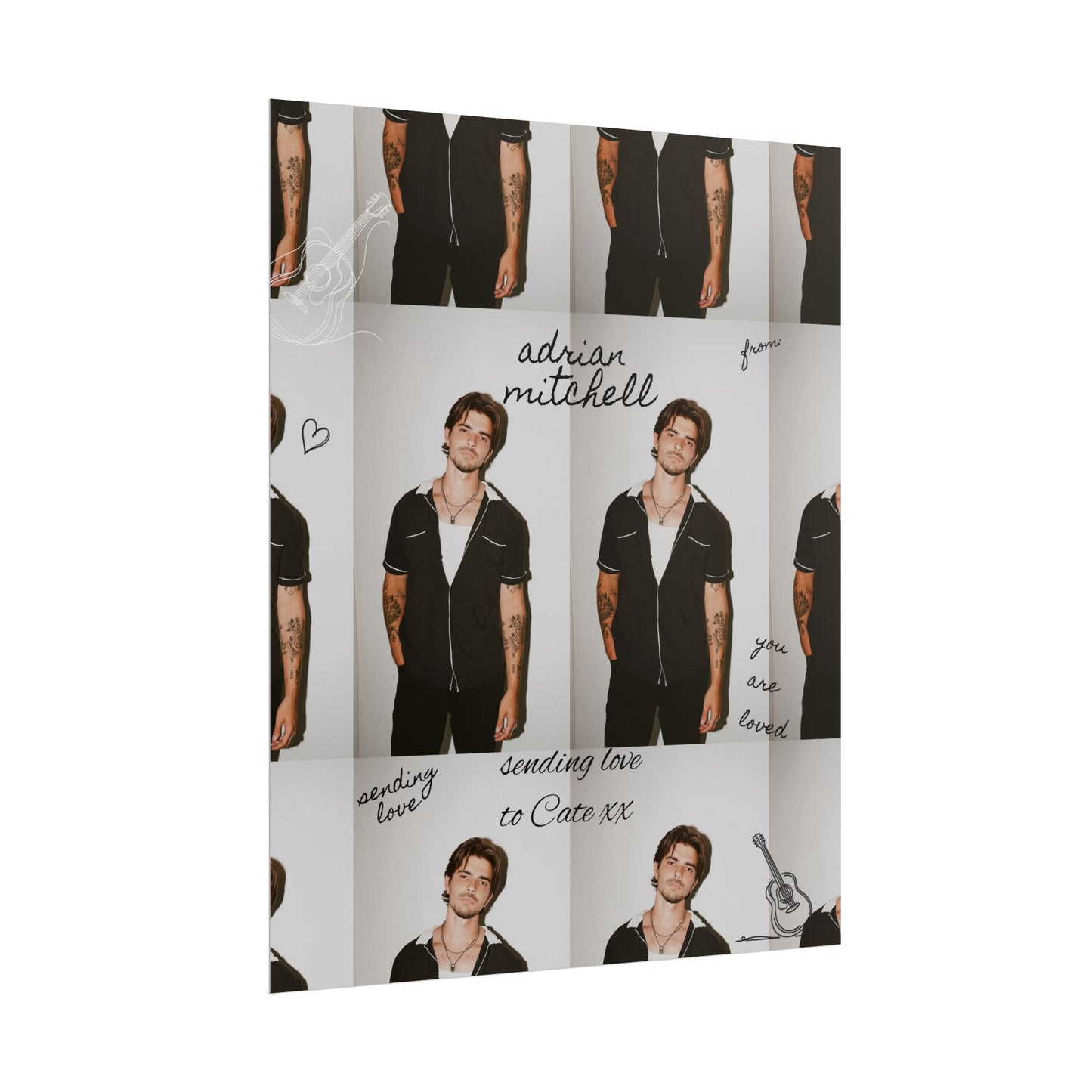 Adrian Mitchell Poster (cate edition)