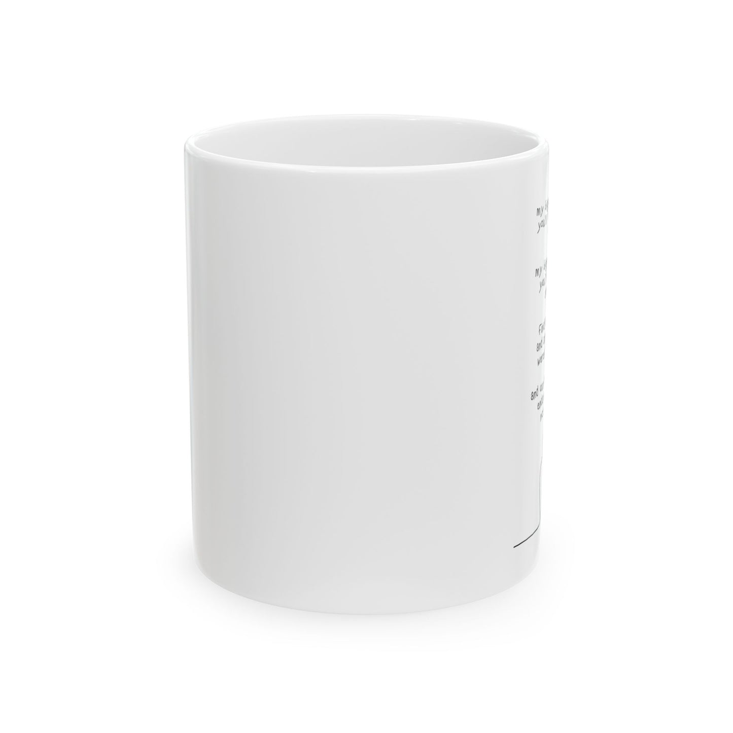 "My Biggest Fear" Song Lyric Mug