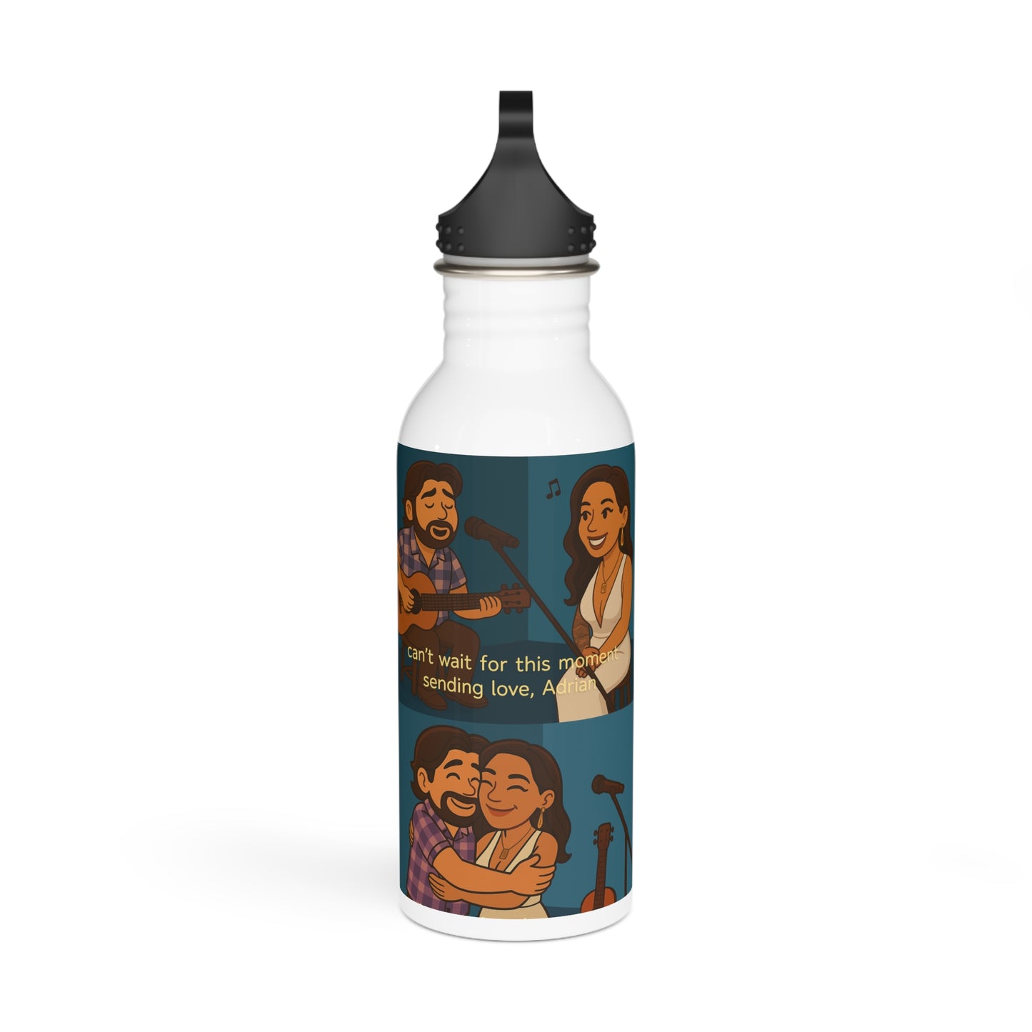 Amber 🖤 Stainless Steel Water Bottle