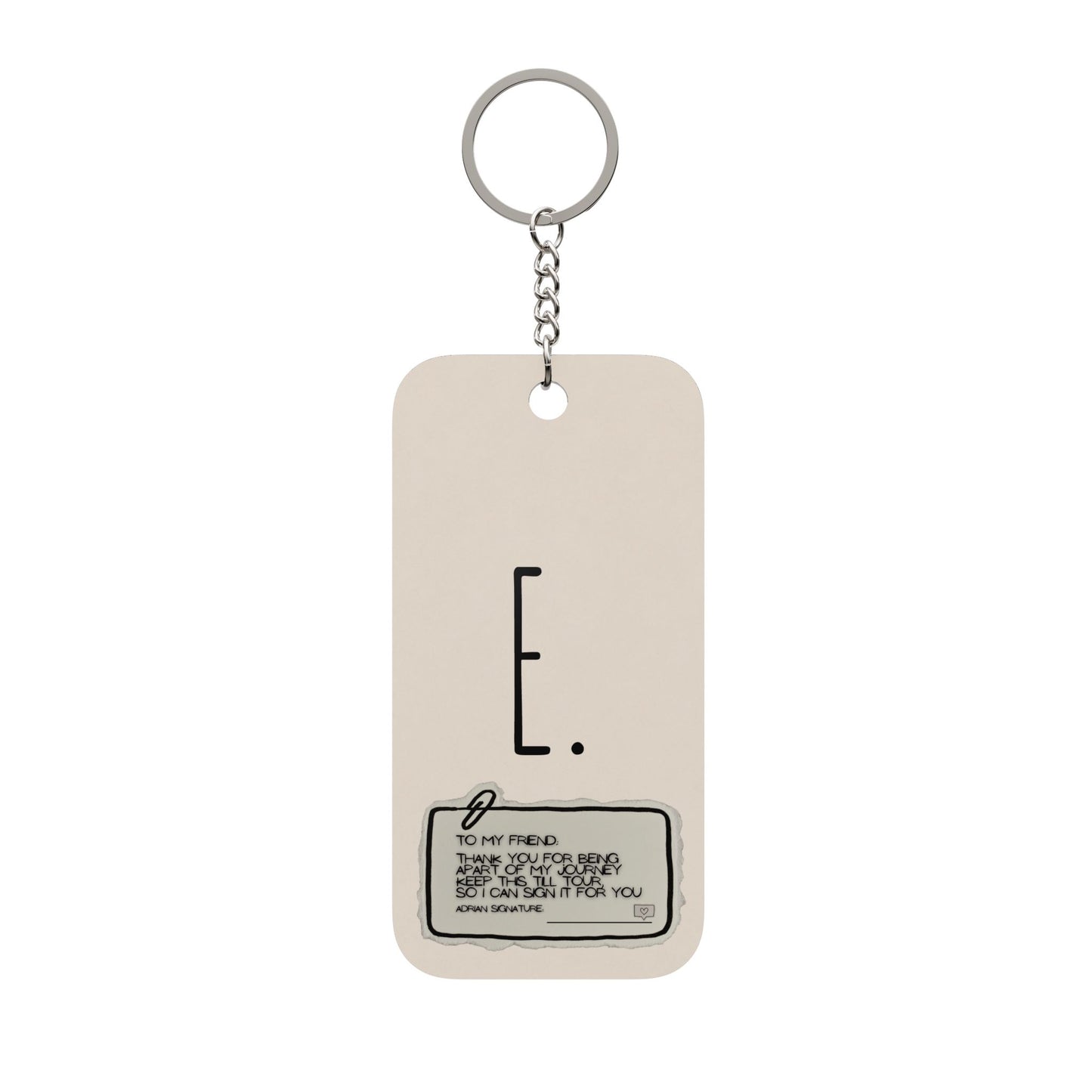 E. xx (keychain poem..) *ps. look at back*