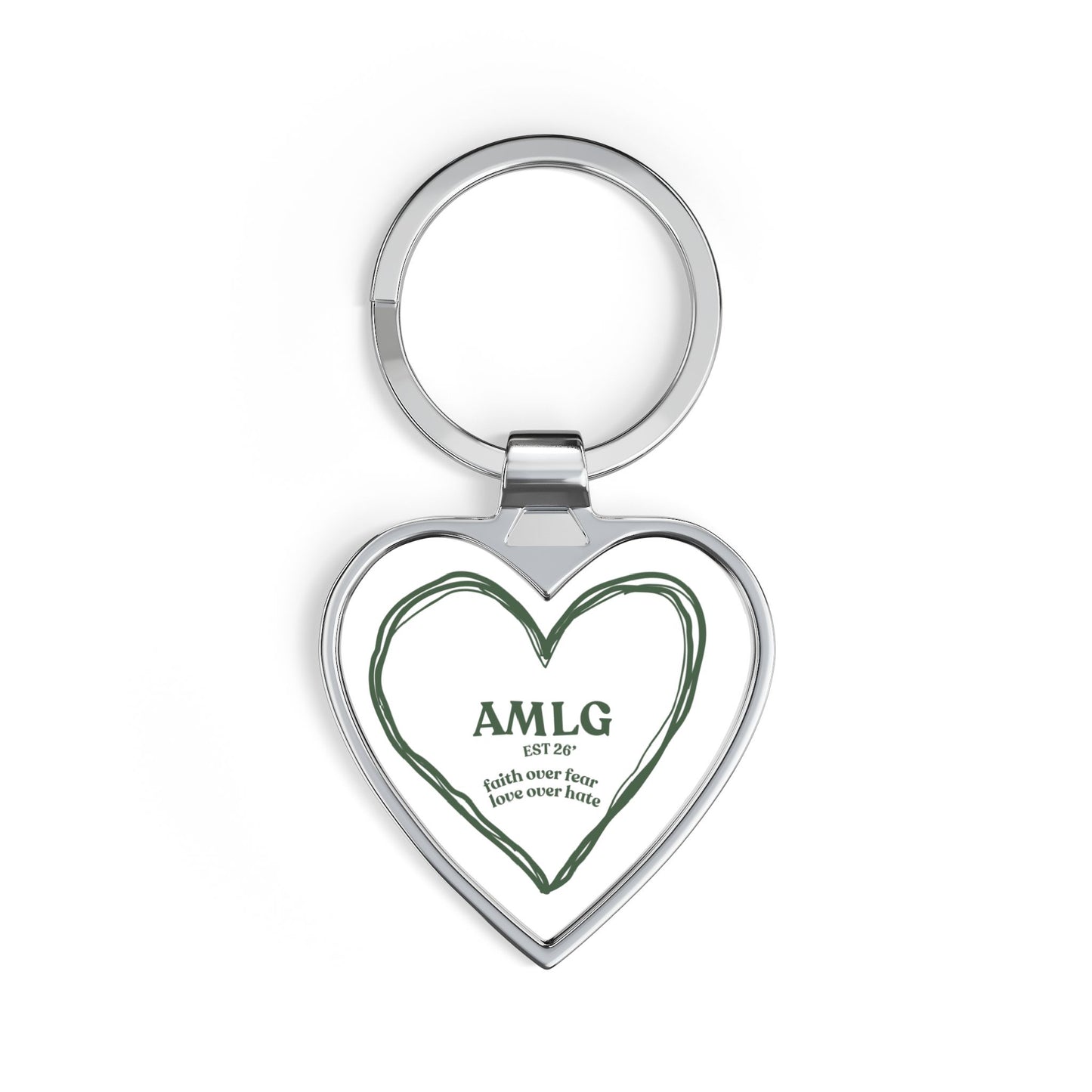 AMLG ๐ Heart Keychain