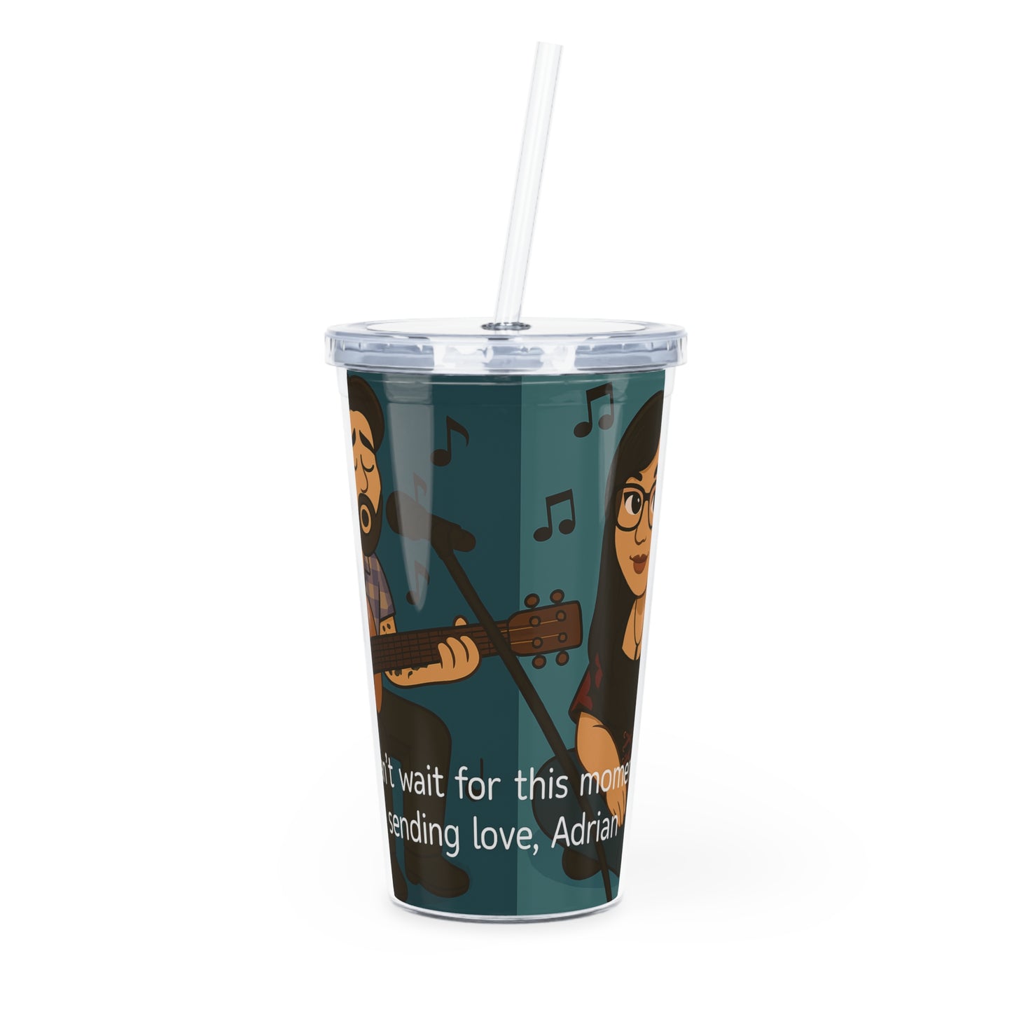 Chey 🖤 Plastic Tumbler with Straw
