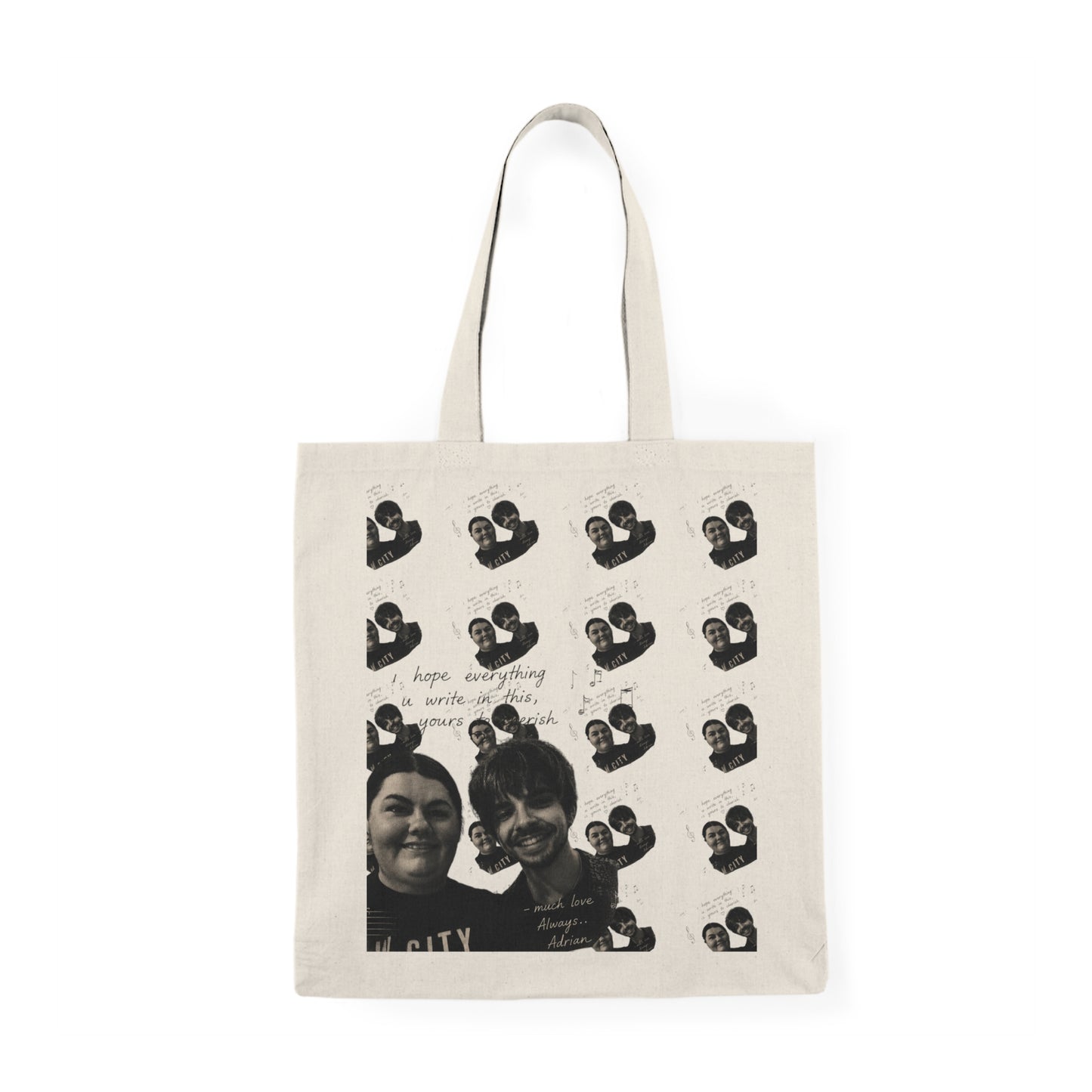 writing tote..