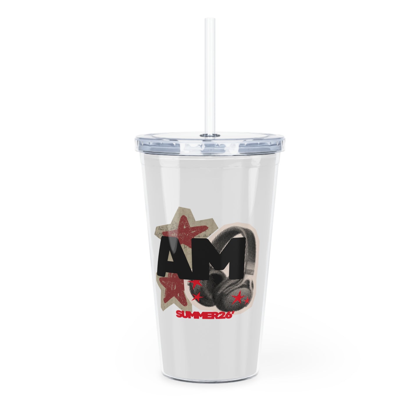 AM SUMMER 26’ / Plastic Tumbler with Straw