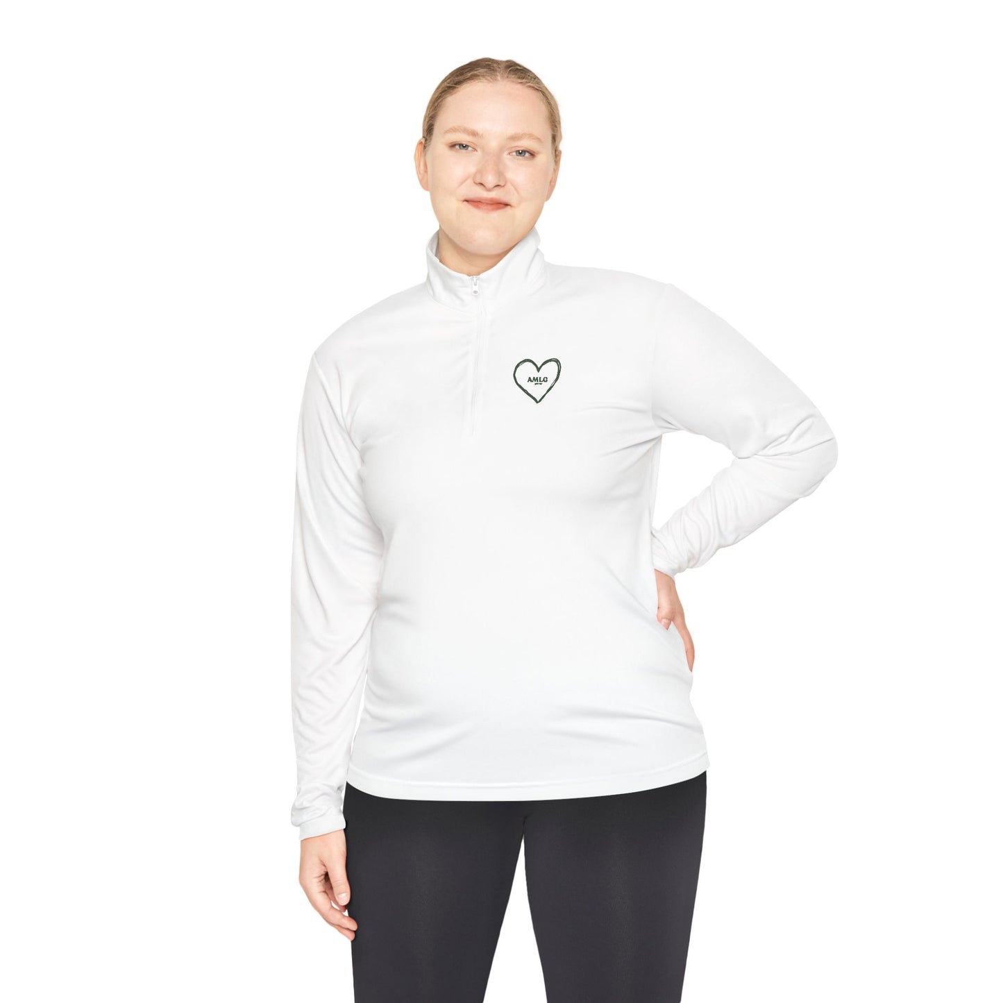 Faith over Fear 💚Unisex Quarter-Zip Pullover