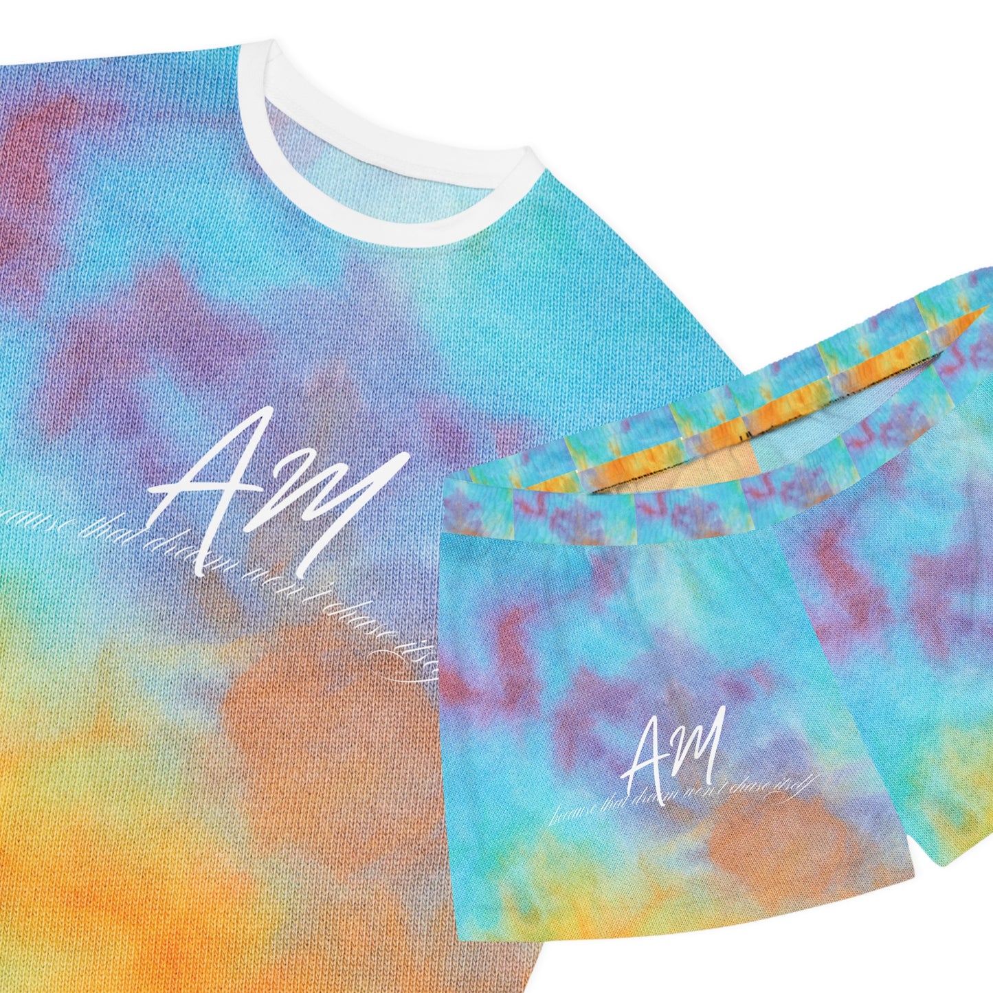 LAURA 💙💜🧡Short Pajama Set (AOP)