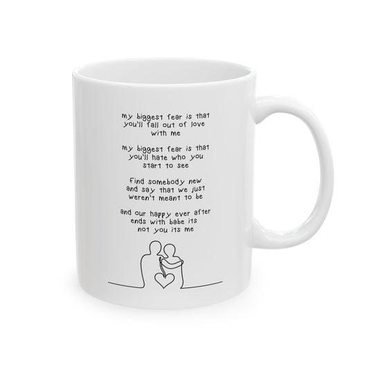 "My Biggest Fear" Song Lyric Mug