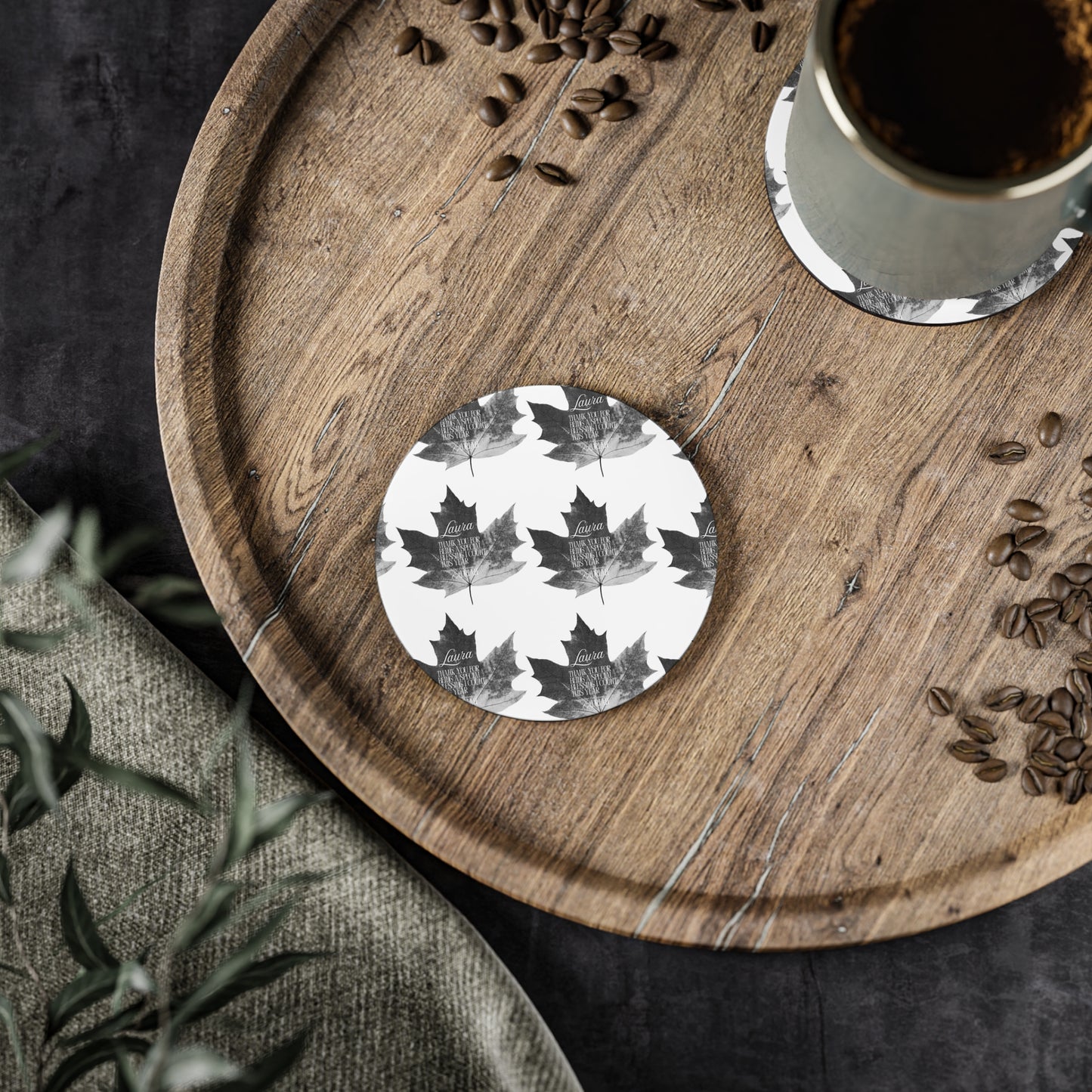 hot chocolate coaster 🍁☕️