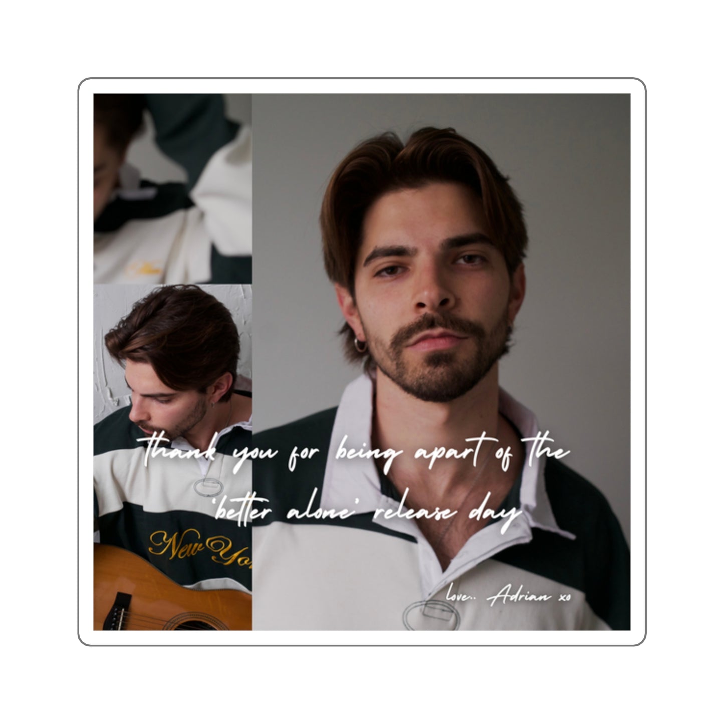 limited edition. better alone merch sticker.