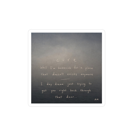 ‘cure’ lyrics sticker [limited stock]