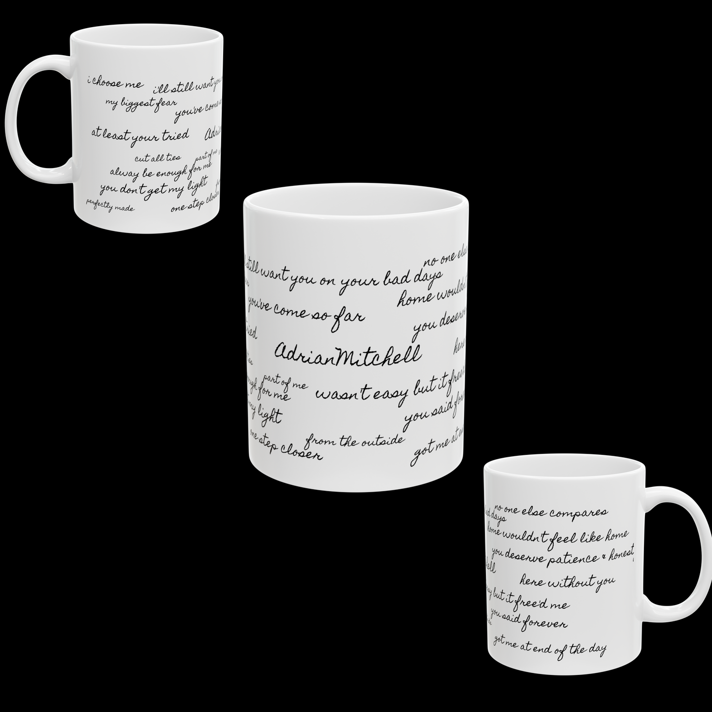 Limited Adrian Mitchell (signed lyric) Mug