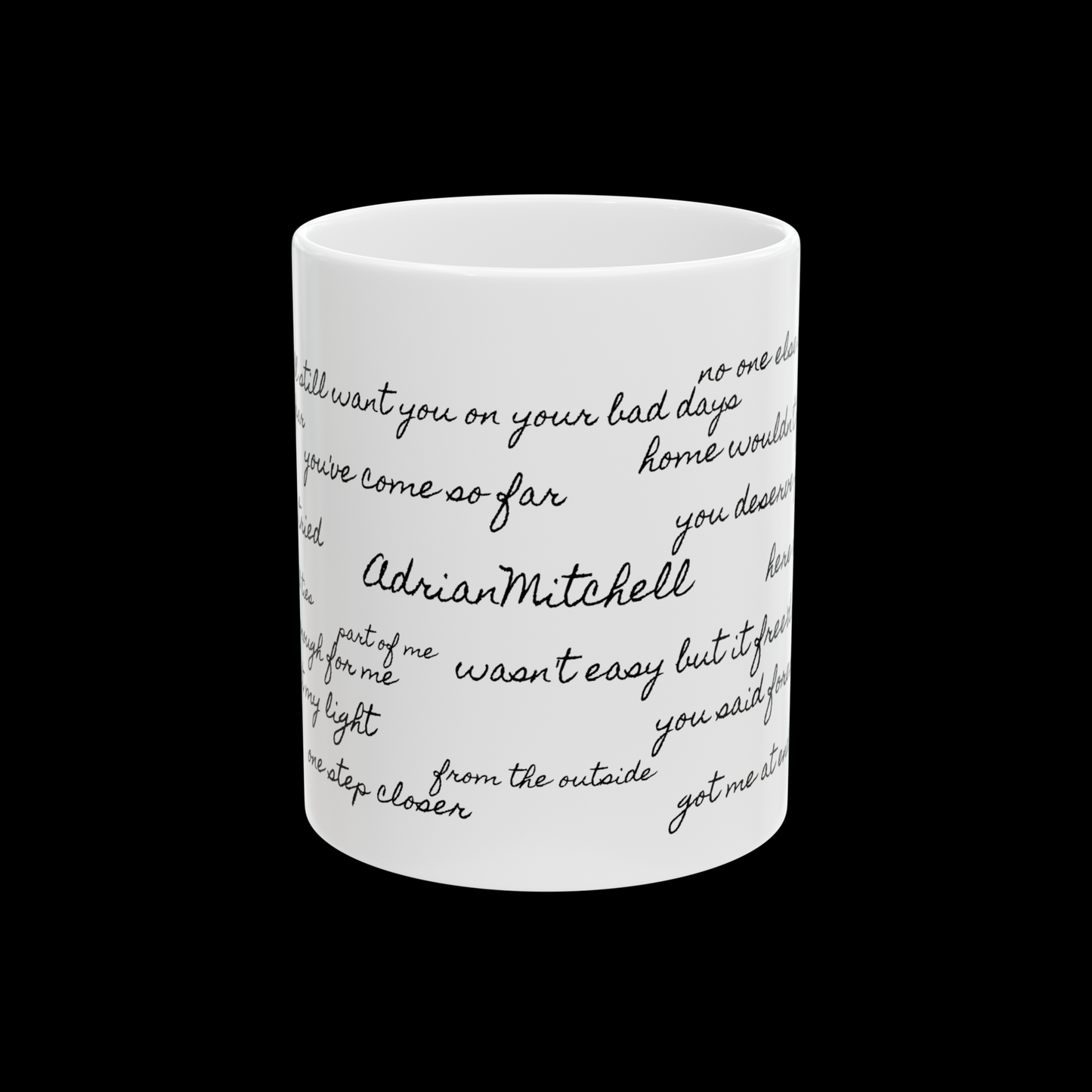 Limited Adrian Mitchell (signed lyric) Mug