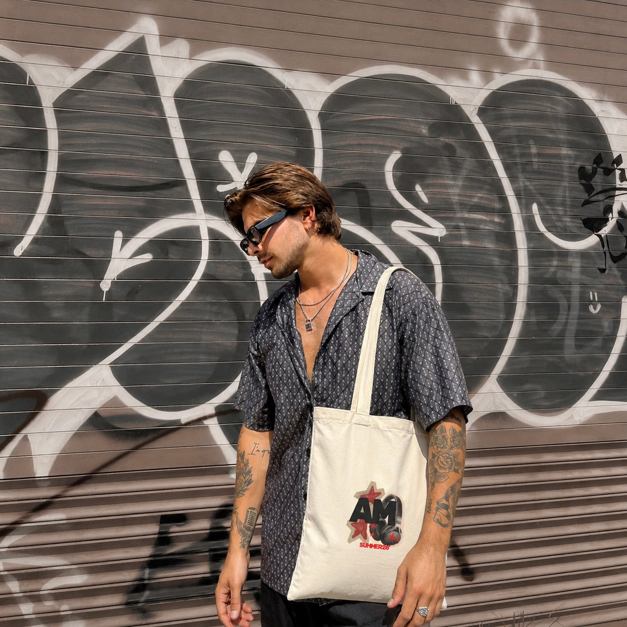 AM SUMMER / Natural Tote Bag