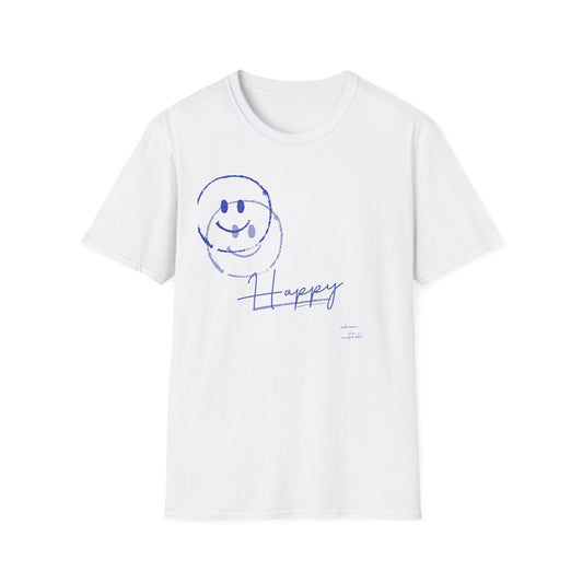 HAPPY 💙😊 Unisex Softstyle T-Shirt