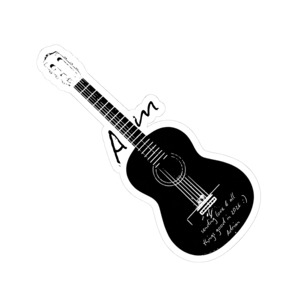 1st Guitar Sticker 🌲🖤