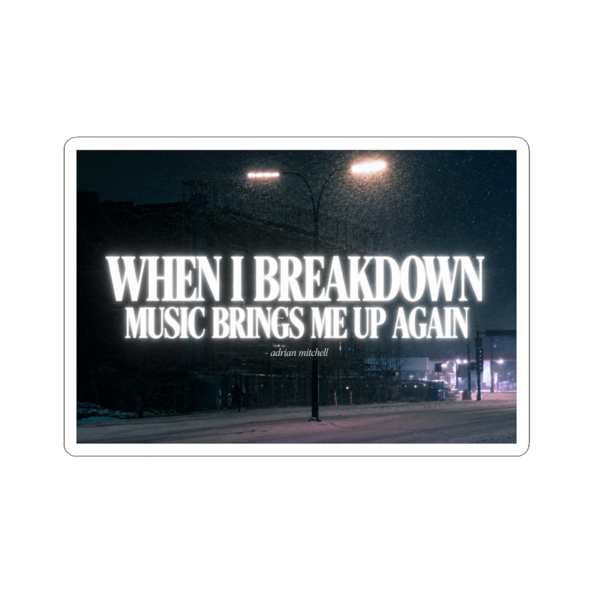 breakdown sticker (limited stock)