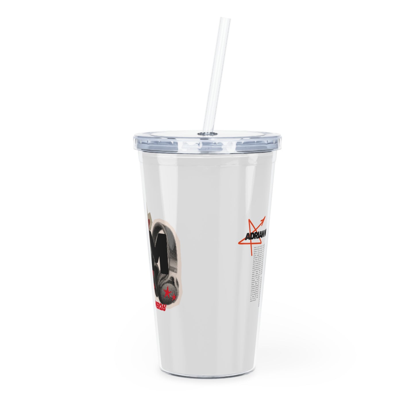 AM SUMMER 26’ / Plastic Tumbler with Straw
