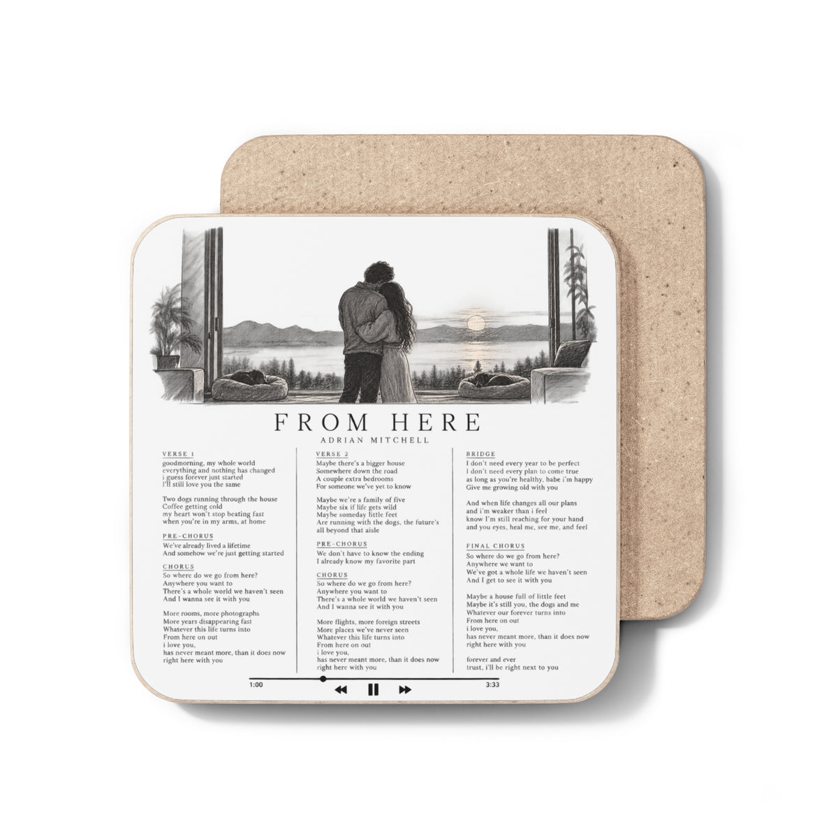 FROM HERE 💌 SONG COASTER