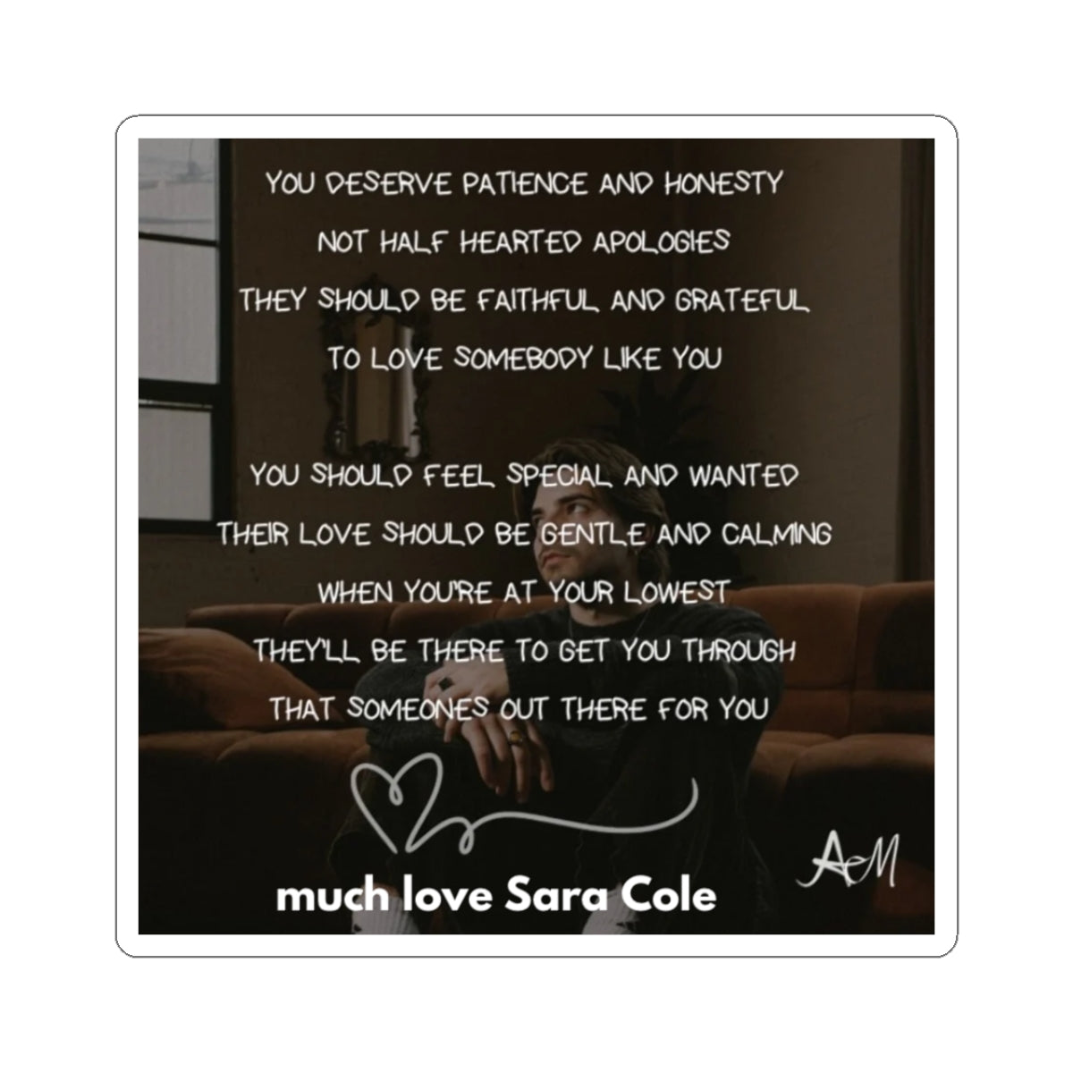 u deserve sticker.. Sara