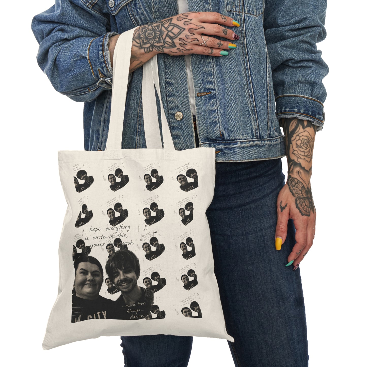 writing tote..