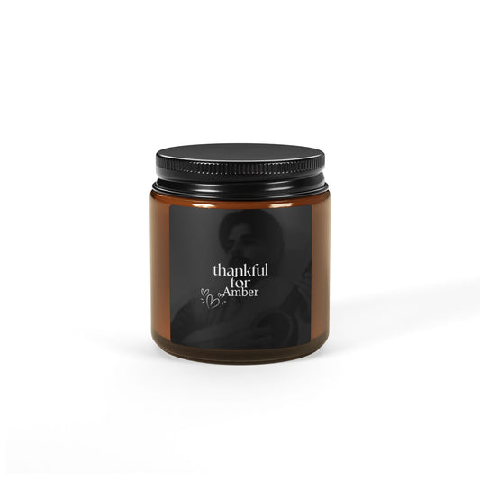 THANKFUL Amber 🕯️ XMAS Candle (Multi-Size, Amber Jar)