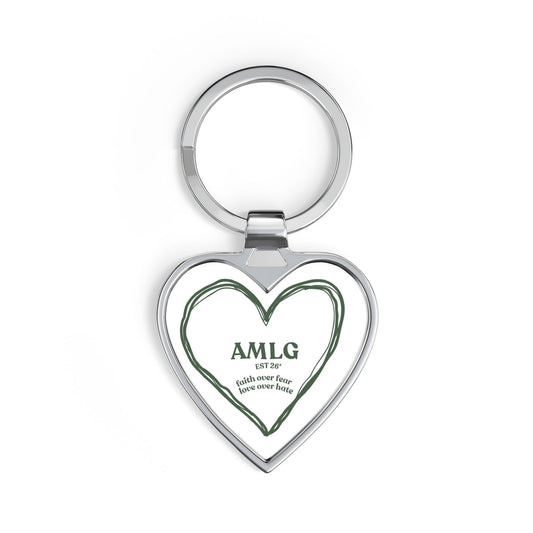 AMLG 💚 Heart Keychain