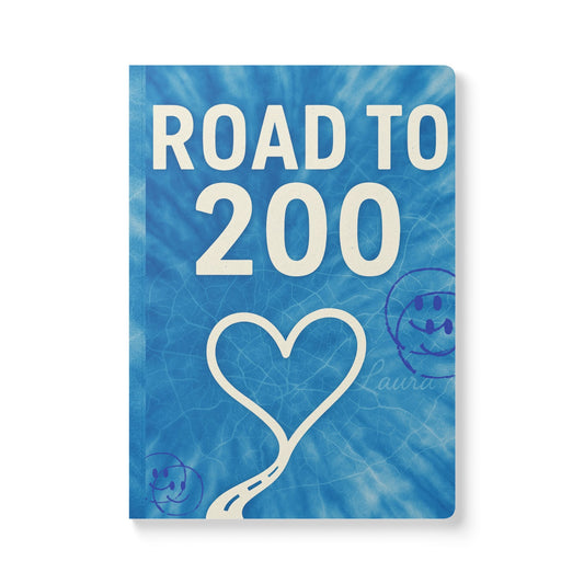 Road to 200 💙 Softcover Journal (with Inside Prints)