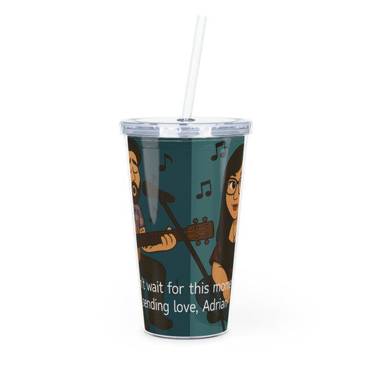 Chey 🖤 Plastic Tumbler with Straw